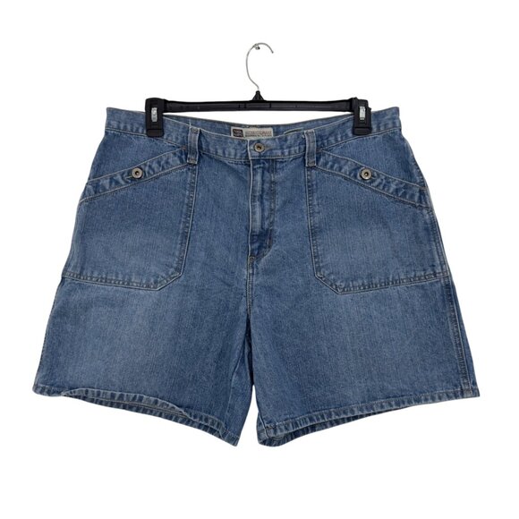 Faded Glory Womens Classic Utility Denim Shorts Size 18 Light Blue 6.5 Inseam - Picture 11 of 11